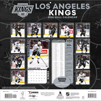 Los Angeles Kings calendar 2025 Wall Calendar