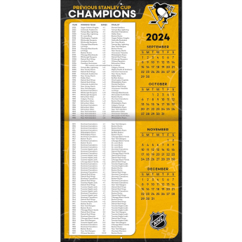 Pittsburgh Penguins calendar 2025 Wall Calendar