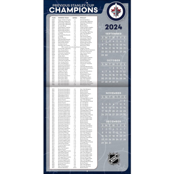 Winnipeg Jets calendar 2025 Wall Calendar