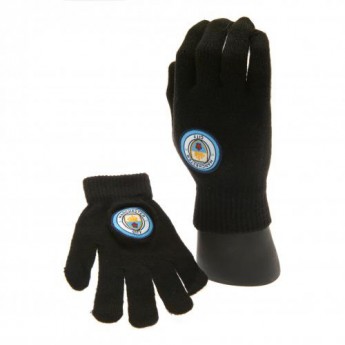 Manchester City mănuși de bebeluși Knitted Gloves Junior