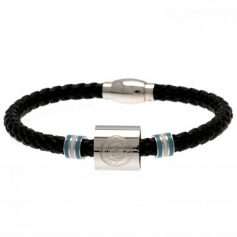 Manchester City brățară de piele Colour Ring Leather Bracelet