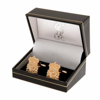 FC Liverpool butoni Gold Plated Cufflinks